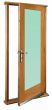 Pattern 10 Oak Doorset with Frosted Glass External Doors