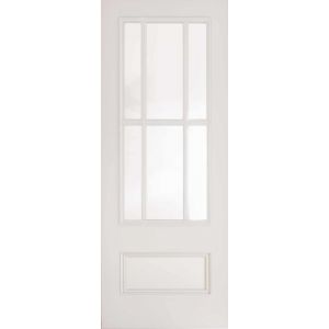 Canterbury White Primed Clear Glazed Internal Door