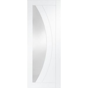 Salerno White Primed Clear Glazed Internal Door