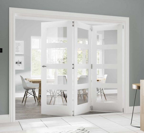 Folding White Primed Doors By Deanta (686mm Doors, 30')