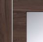 Forli Walnut Pre-Finished With Clear Glass Internal Door 2