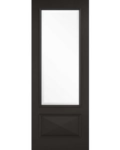Knightsbridge Primed Black Clear Glazed Internal Doors 