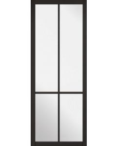 Liberty Primed Black Clear Glazed Internal Door
