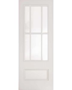 Canterbury White Primed Clear Bevelled Glazed Internal Door