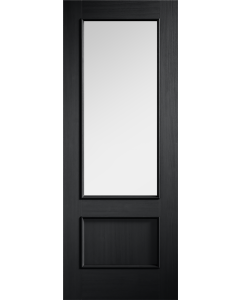 Murcia Charcoal Black Clear Glazed Internal Door