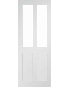 Eton White Primed Clear Glazed Internal Door