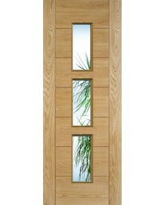 Hampshire Oak Clear Glazed Pre-Finished Internal Door