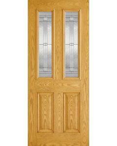 Malton Oak Glazed GRP External Door