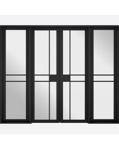 Greenwich Primed Black W8 Room Divider 