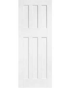 DX 60's Style White Primed Internal Door