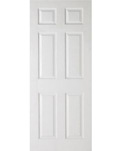 Scotia/ Colonist Moulded Grained White Primed Internal Door