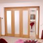 NuVu Roomfold Oak Internal Folding Doors (24" Per Door)