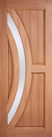 Harrow Hardwood Frosted Double Glazed External Door