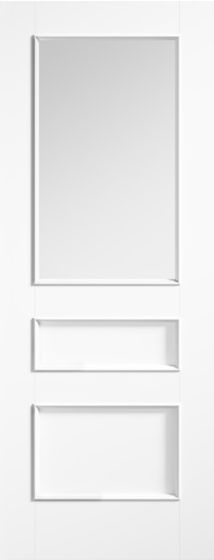 Toledo White Primed Clear Glazed Internal Door