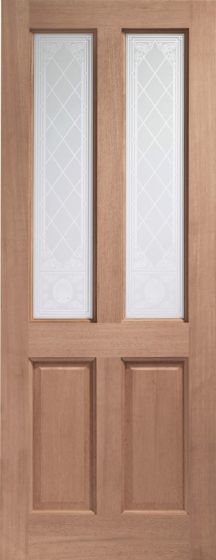 Malton Burns Single Galzed Hardwood External Door