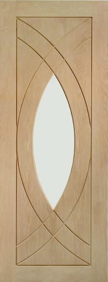 Treviso Oak With Clear Glass Internal Doors