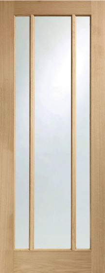 Worcester Oak Clear Glazed Internal Door
