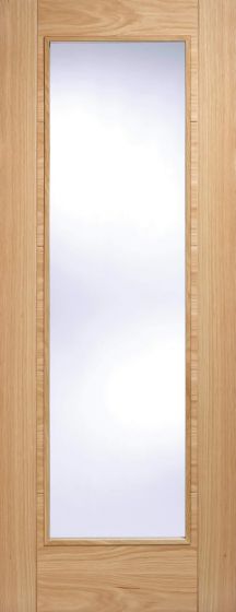 Vancouver Oak Pattern 10 Clear Glazed Prefinished Internal Doors