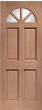 Carolina Hardwood Clear Glazed M&T External Door