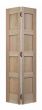 Contemporary Oak Shaker 4 Panel Bifold Internal Doors