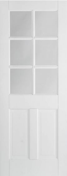 Canterbury2P/6L Glazed White Pre-Primed Internal Doors