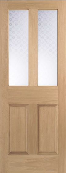 Malton Screenprint Oak Nostalgia with Glass Pack Internal Doors
