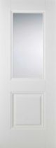 Arnhem White Primed Clear Glazed Solid Internal Door