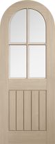 Mexicano Blonde Oak Arched Bevel Glazed Internal Door