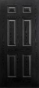 Colonial 6 Panel Black External Door