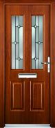 Jacobean Linear Glazed ULTIMATE Composite Rockdoor  