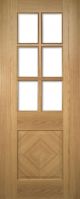 Kensington Oak Bevel Glazed Pre-Finished Internal Doors 