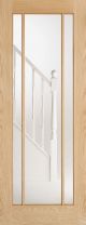 Lincoln Oak Pre-Finished Clear Glazed Internal Door