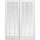 Manhattan White Pre-Primed Pair Clear Beveled Glazed Internal Doors