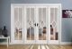 Reims W8 Bevelled Clear Glazed Primed Solid Internal Room Dividers