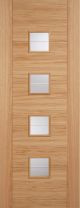 Vancouver Oak Clear Glazed Prefinished Internal Doors