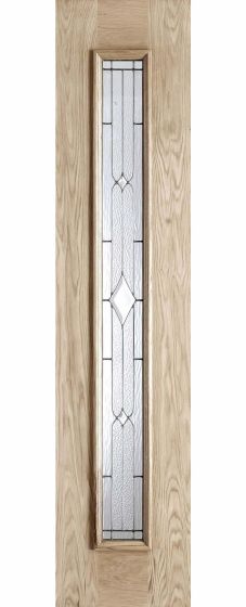 Universal Sidelight Zinc Double Glazed Oak External Door