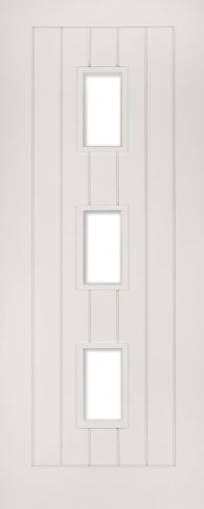 Ely White Pre-Primed Clear Glazed Internal Doors