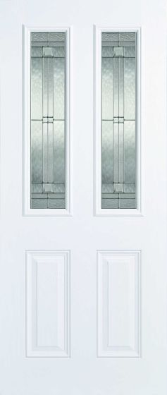 Mallton White Glazed GRP External Door